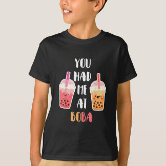 Camiseta You Had Me At Boba Kawaii Bubble Tea