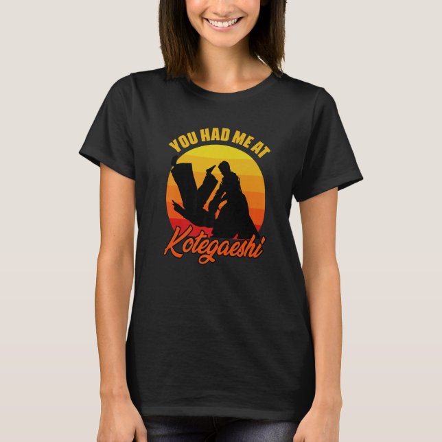 Camiseta You Had Me At Retro Kotegaeshi Sunset Aikido Marti (Frente)