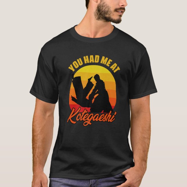 Camiseta You Had Me At Retro Kotegaeshi Sunset Aikido Marti (Frente)