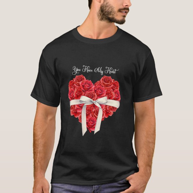 Camiseta You Have My Heart Red Valentines Day (Frente)