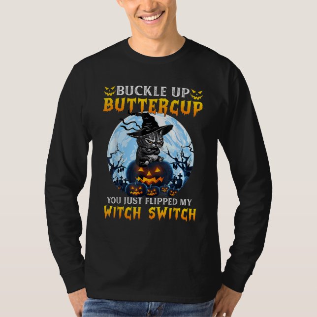 Camiseta You Just Flipped My Witch Switch Scary Witch Hat C (Frente)