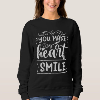 Camiseta You Make My Heart Smile Couple Matching Love Boys 