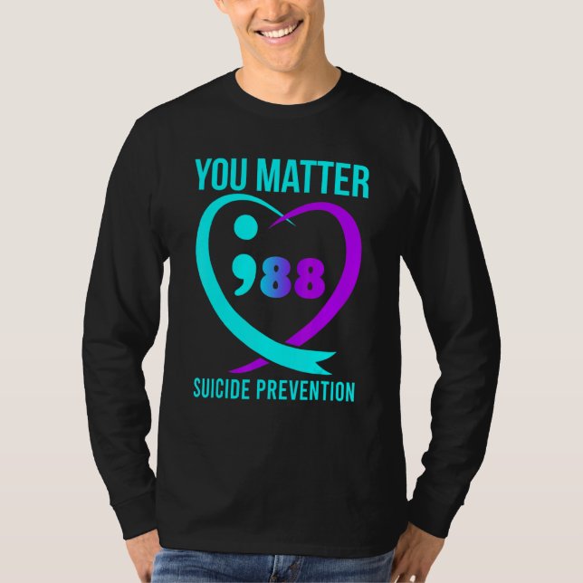 Camiseta You Matter 988 Suicide Prevention Awareneess (Frente)