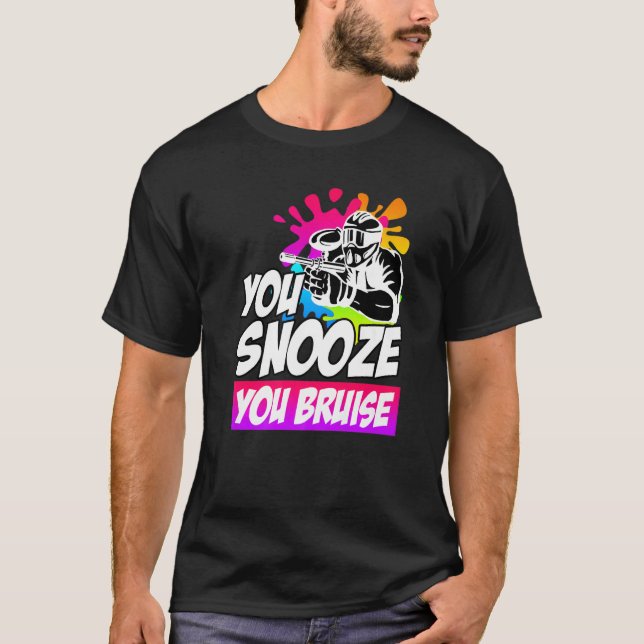 Camiseta You Snooze You Bruise Paintball (Frente)