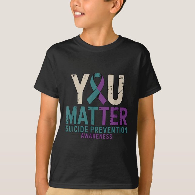 Camiseta You Suicide Prevention Awareness Ribbon  (Frente)