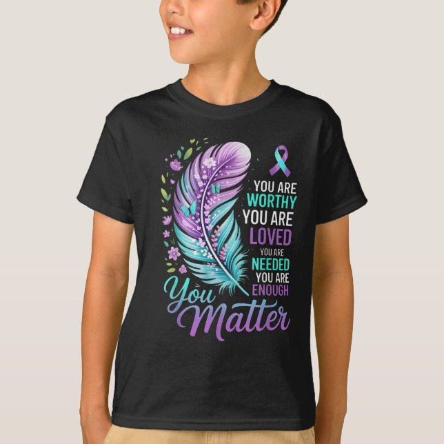 Camiseta You Suicide Prevention Mental Health Awareness  (Frente)