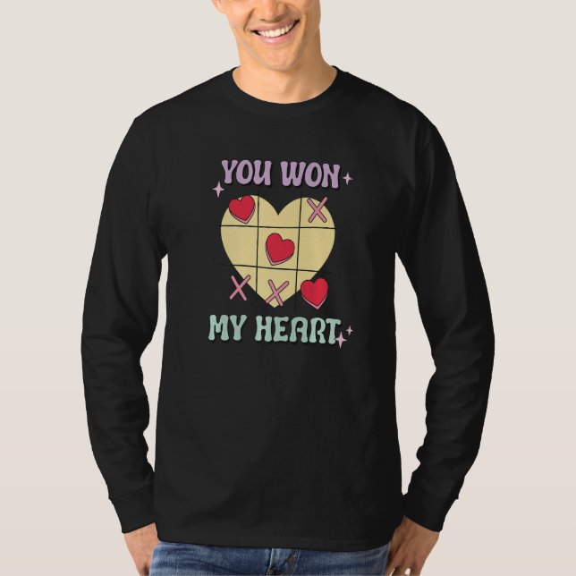 Camiseta You Won My Heart  XO Game Valentines Day (Frente)