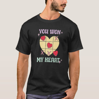 Camiseta You Won My Heart XO Game Valentines Day