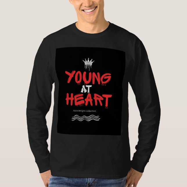 Camiseta Young at Heart Hoodie – Timeless Youthful Spirit (Frente)