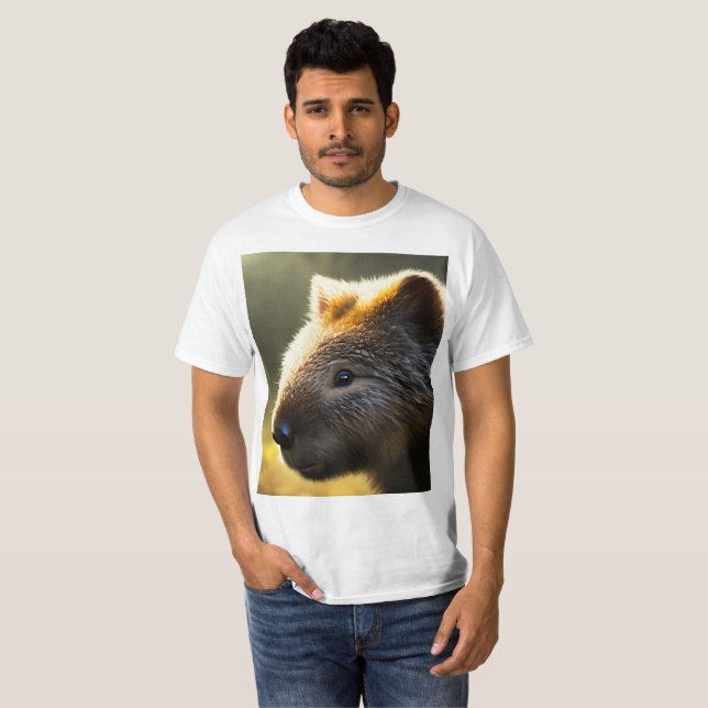 Camiseta Young Australian Wombat, Value Tshirt (Frente Completa)