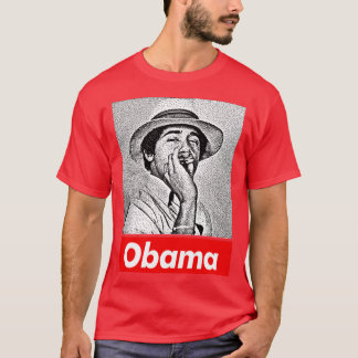 Camiseta Young Barack Obama Fan Art de 8 bits