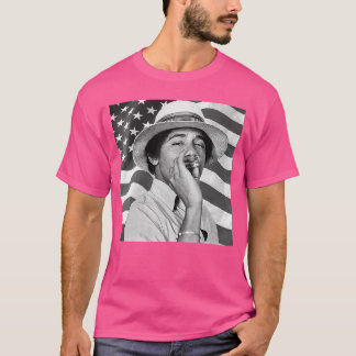 Camiseta Young Barack Obama Patriotic Smoking