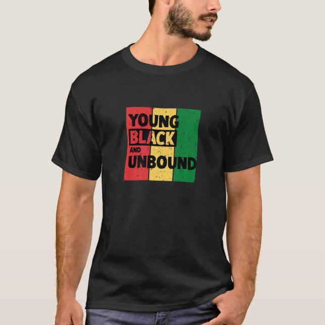Camiseta Young Black And Unbound (Frente)