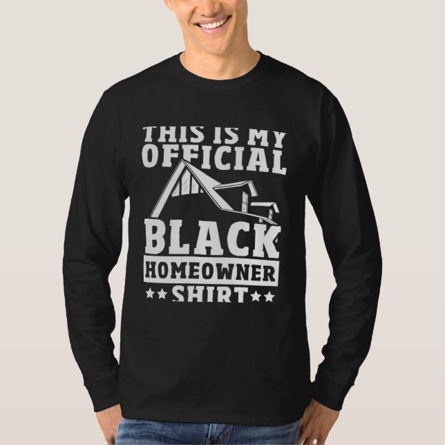 Camiseta Young Black Homeowner First Time House Buyer Black (Frente)