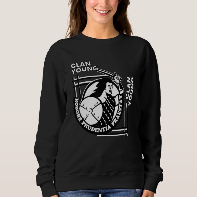 Camiseta Young Clan Gaelic Motto Swordsman (Frente)