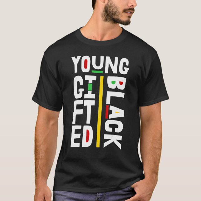 Camiseta Young ed And Black History Month Retro BLM Melanin (Frente)