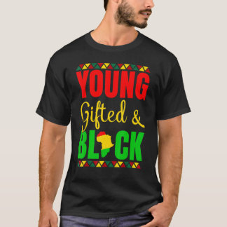 Camiseta Young Gifted And Black History African American Me