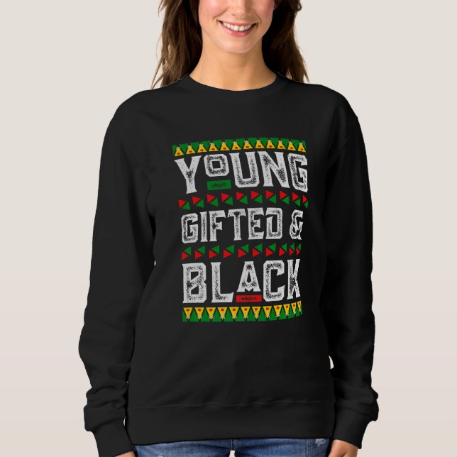 Camiseta Young Gifted & Black History African American BLM  (Frente)