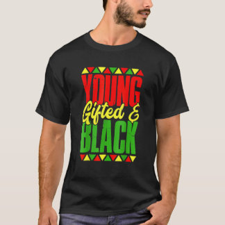 Camiseta Young Gifted & Black History Apparel, African Men 
