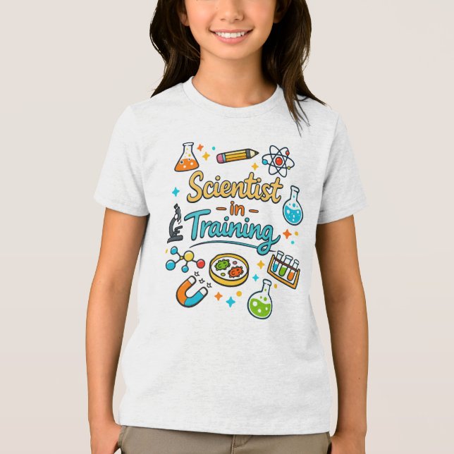 Camiseta Young Scientist in Training Invitation (Frente)
