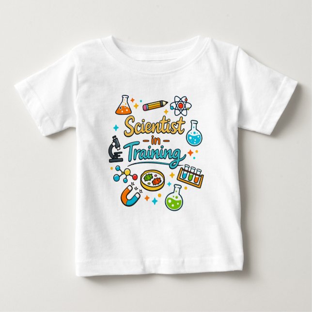 Camiseta Young Scientist in Training Invitation (Frente)