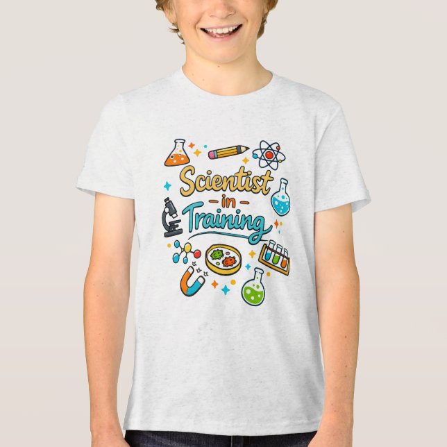 Camiseta Young Scientist in Training Invitation (Frente)
