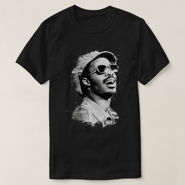 Camiseta Young Stevie Wonder (Frente do Design)