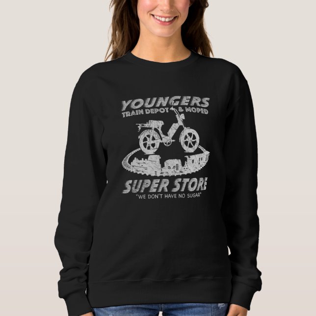 Camiseta Youngers Train Depot & Moped Super Store (Frente)