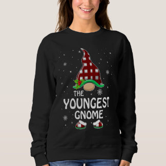 Camiseta Youngest Gnome Buffalo Plaid Matching Family Chris