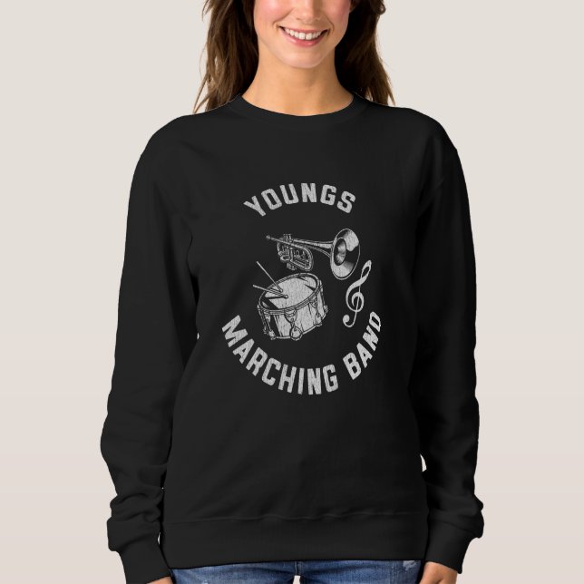 Camiseta Youngs Marching Banda Vintage Classic Music Distre (Frente)