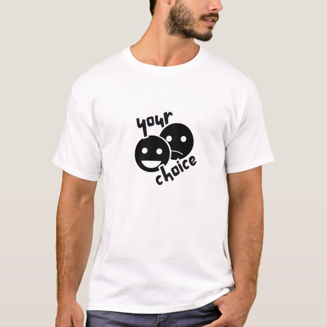 Camiseta Your Choice – Design de Arte de Linha Min (Frente)