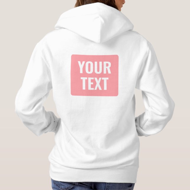 Camiseta Your Custom Text Name Womens Front And Back Print (Verso)