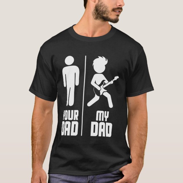 Camiseta Your Dad My Dad Guitar (Frente)