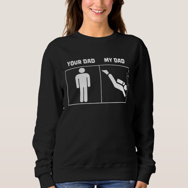 Camiseta Your Dad My Dad Scuba Diving Dive Diver (Frente)