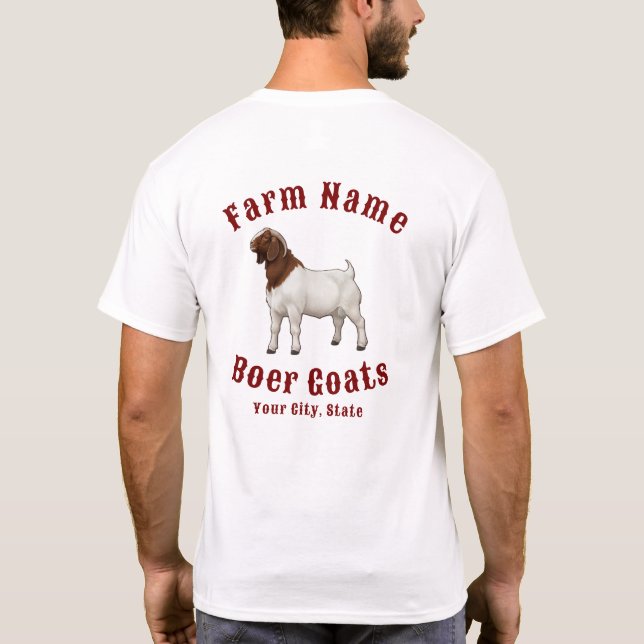 Camiseta Your Farm Boer Goats (Verso)