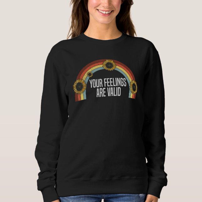 Camiseta Your Feelings Are Valid Mental Health Awareness Ra (Frente)