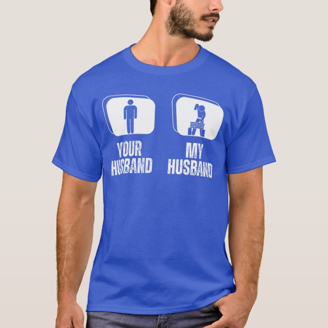 Camiseta Your Husband My Husband Wife Karate funny (Frente)