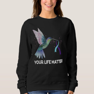 Camiseta Your Life Matters Ribbon N Suicide Awareness Menta