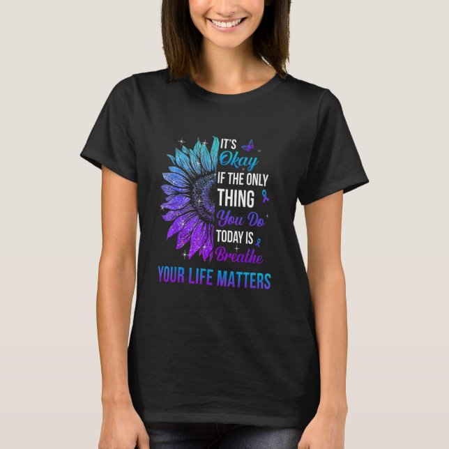 Camiseta Your Life Matters Suicide Prevention Awareness Men (Frente)