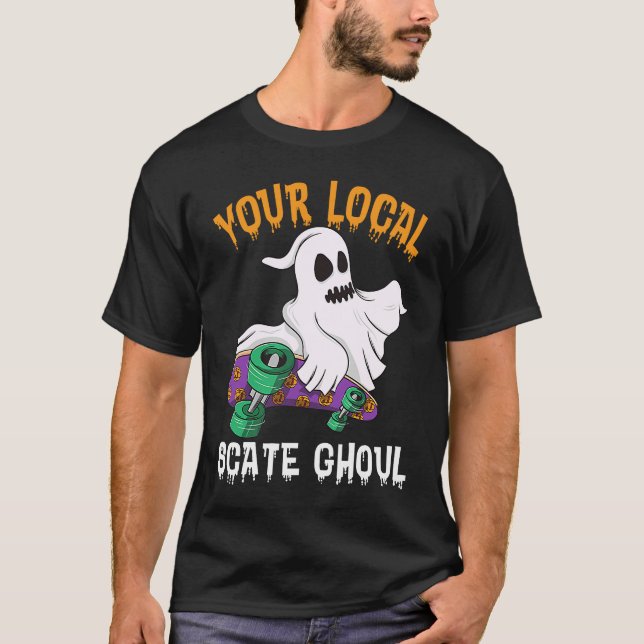Camiseta Your Local State Chouls  Men Ghost Scary Halloween (Frente)
