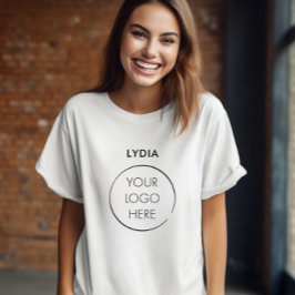 Camiseta Your Logo Business Branding Promotion with Name