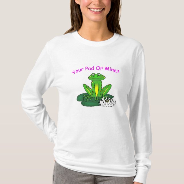 Camiseta Your Pad or Mine - Women's White Long Sleeve (Frente)