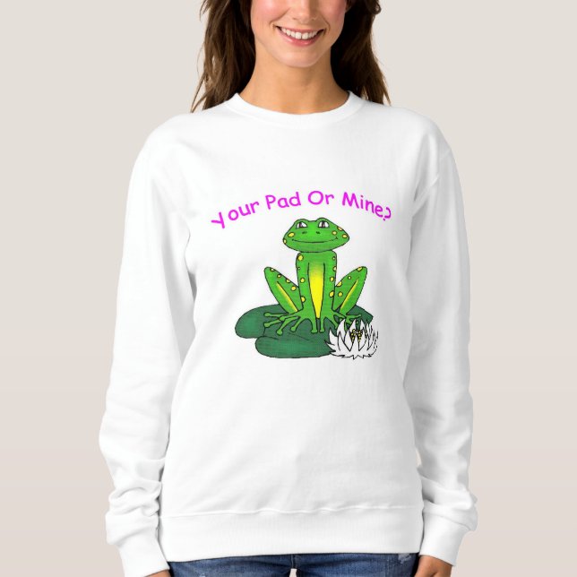 Camiseta Your Pad or Mine - Women's White Long Sleeve (Frente)