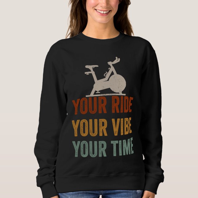 Camiseta Your Ride Your Vibe Your Time Motivational Gym Spi (Frente)