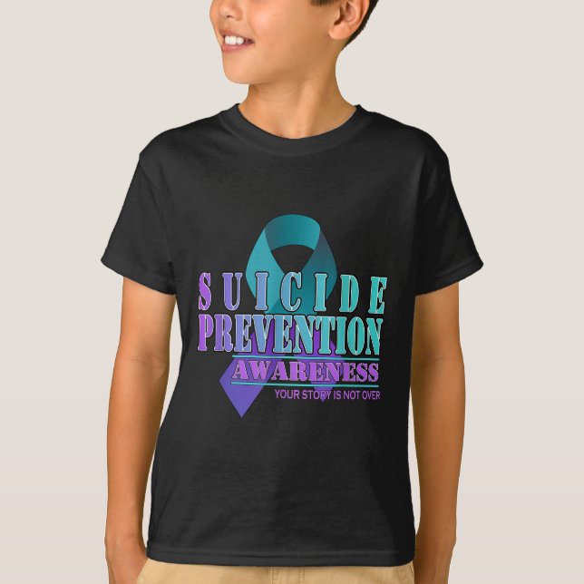 Camiseta Your Story Is Not Over Stay Suicide Prevention Awa (Frente)