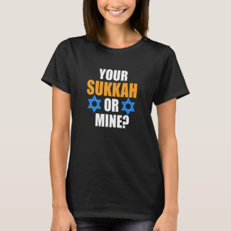 Camiseta Your Sukkah Or Mine Jewish Hanukkah Jew Family Gra