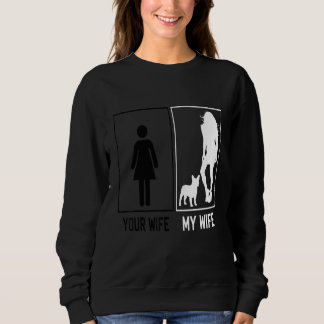Camiseta Your Wife My Wife French Bulldog  Frenchie For Hus