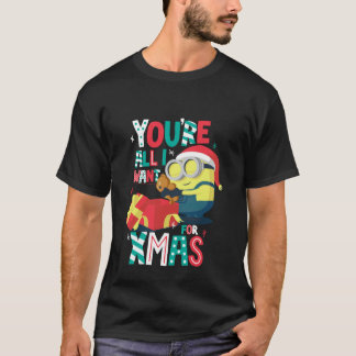 Camiseta You're All I Want for Xmas Festive Minion