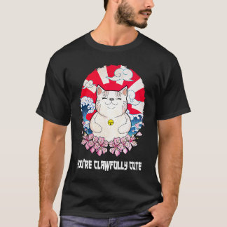 Camiseta Youre Clawfully Cute Cat  Couples Kitten    1