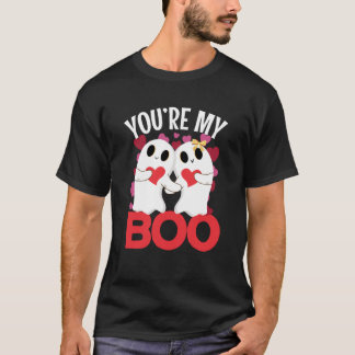Camiseta You're My Boo Ghost with heart for Valentine's Day